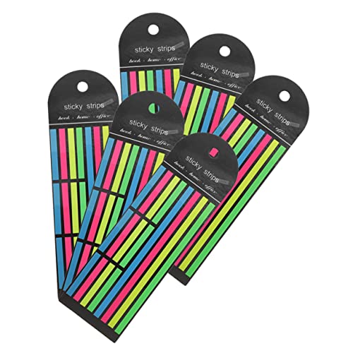 Homoyoyo 6 Stück Fluoreszierende Haftstreifen Set Teilig Lange und Kurze Farbige Index Tabs Selbstklebende Markierungsstreifen zum Lesen Annotieren und Klassifizieren für Schule und Büro Homoyoyo 6 Stück Fluoreszierende Haftstreifen Set Teilig Lange und Kurze Farbige Index Tabs Selbstklebende Markierungsstreifen zum Lesen Annotieren und Klassifizieren für Schule und Büro von Homoyoyo