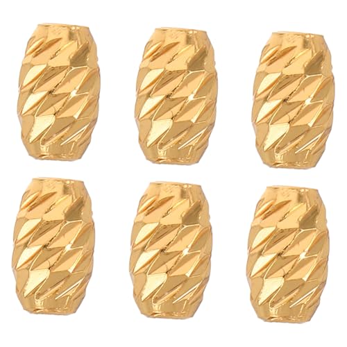 Homoyoyo 6 Stück Goldene Twill Spacer Perlen Große Loch DIY Schmuckherstellung Armband Halskette Charms Kreative Bastelperlen Homoyoyo 6 Stück Goldene Twill Spacer Perlen Große Loch DIY Schmuckherstellung Armband Halskette Charms Kreative Bastelperlen von Homoyoyo