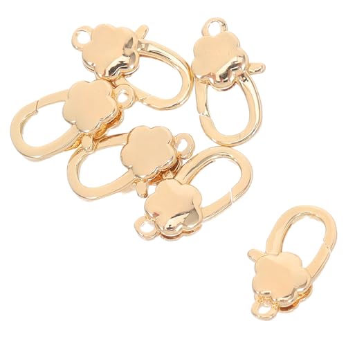 Homoyoyo 6 Stück Goldfarbene Blumen Karabinerverschlüsse Robuste Schmuckverbinder für Diy Armband Halskette Schlüsselanhänger Langlebige Verschlussclips Homoyoyo 6 Stück Goldfarbene Blumen Karabinerverschlüsse Robuste Schmuckverbinder für Diy Armband Halskette Schlüsselanhänger Langlebige Verschlussclips von Homoyoyo