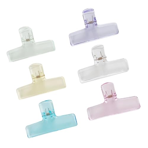 Homoyoyo 6 Stück Große Farbige Büroklammern aus Transparentem Acryl Langlebige Dekorative Aktenklammern für Büro Schule und Scrapbooking Vielseitige Dokumentenhalter in Pastellfarben Homoyoyo 6 Stück Große Farbige Büroklammern aus Transparentem Acryl Langlebige Dekorative Aktenklammern für Büro Schule und Scrapbooking Vielseitige Dokumentenhalter in Pastellfarben von Homoyoyo