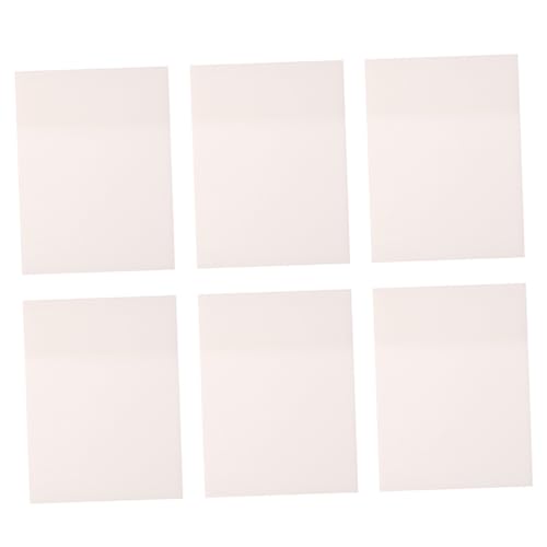 Homoyoyo 6 Stück Haftnotizen aus Pet Wasserfest Selbstklebend Je Block Leichte Praktische Memo Pads für Büro Schule Studium und Zuhause von Homoyoyo