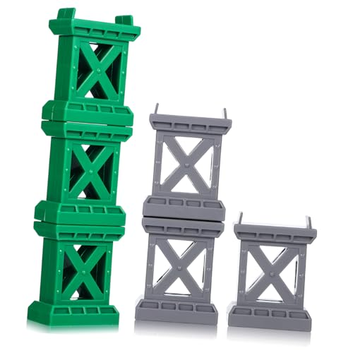 Homoyoyo 6 Stück Holzeisenbahn Zubehör - Kunststoff Eisenbahnbrückenpfeiler Und Schienenunterstützung - Ideal Für Kreative Spielwelten Und Fantasievolles Für Homoyoyo 6 Stück Holzeisenbahn Zubehör - Kunststoff Eisenbahnbrückenpfeiler Und Schienenunterstützung - Ideal Für Kreative Spielwelten Und Fantasievolles Für von Homoyoyo