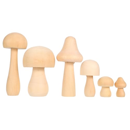 Homoyoyo 6 Stück Holzpilzschmuck Pilzspielzeug Mini-Pilz Peg-Puppenpilze unvollendet groß Form Party Unfertiges Holz selber machen leere Pilzfigur Holzpilze basteln unfertiges Graffiti-Holz Homoyoyo 6 Stück Holzpilzschmuck Pilzspielzeug Mini-Pilz Peg-Puppenpilze unvollendet groß Form Party Unfertiges Holz selber machen leere Pilzfigur Holzpilze basteln unfertiges Graffiti-Holz von Homoyoyo