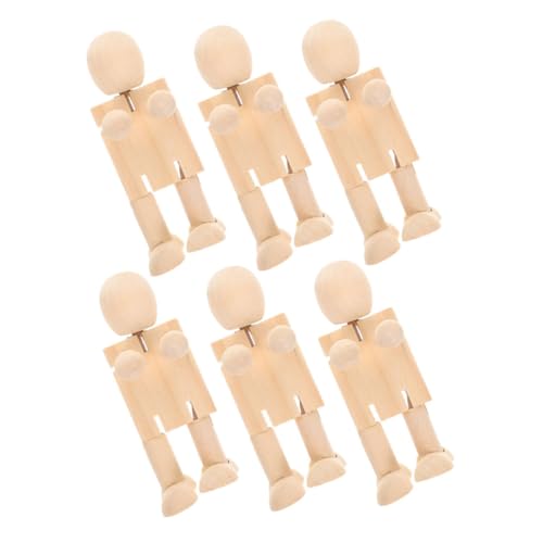 Homoyoyo 6 Stück Holzroboter Puppenroboter Zeichenroboter Holz Unvollendete Holzroboterpuppen Künstler Mannequin Figur Holzfiguren Holzroboter Holzpuppe Beige Homoyoyo 6 Stück Holzroboter Puppenroboter Zeichenroboter Holz Unvollendete Holzroboterpuppen Künstler Mannequin Figur Holzfiguren Holzroboter Holzpuppe Beige von Homoyoyo