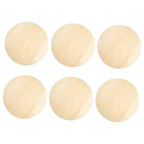 Homoyoyo 6 Stück Holzscheiben zum Basteln runde Holzscheiben hölzern Beige Homoyoyo 6 Stück Holzscheiben zum Basteln runde Holzscheiben hölzern Beige von Homoyoyo