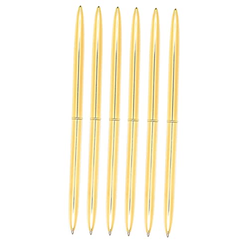 Homoyoyo 6 Stück Kugelschreiber aus Metall Tipp goldener Stift Blau Produkt Metallkugelschreiber Rotation Gold Büro Tintenstift Tintenstifte zum Schreiben Schulbedarf Büroschreibstift Homoyoyo 6 Stück Kugelschreiber aus Metall Tipp goldener Stift Blau Produkt Metallkugelschreiber Rotation Gold Büro Tintenstift Tintenstifte zum Schreiben Schulbedarf Büroschreibstift von Homoyoyo