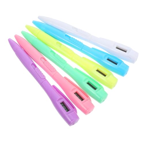 Homoyoyo 6 Stück Kugelschreiber mit Eingebauter Uhr Feine Spitze für Präzises Schreiben Zeitmanagement stift für Schüler und Büro Robuste Kunststoffausführung Farbige Mine für Prüfungen Homoyoyo 6 Stück Kugelschreiber mit Eingebauter Uhr Feine Spitze für Präzises Schreiben Zeitmanagement stift für Schüler und Büro Robuste Kunststoffausführung Farbige Mine für Prüfungen von Homoyoyo