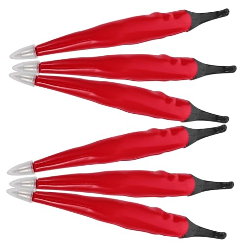 Homoyoyo 6 Stück Kugelschreiber mit Paprika Design Magnetisch Ergonomisch Geformt Glattes Kreative und Party Stifte für Schule Büro Geschenkidee von Homoyoyo