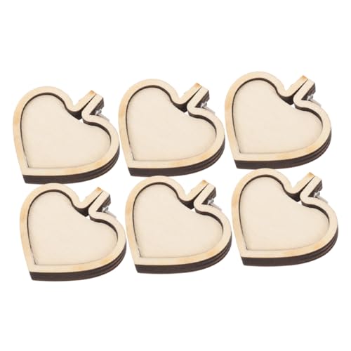 Homoyoyo 6 Stück Mini Holz Stickrahmen Herzform Präzise Diy Stickring Anhänger Bastelrahmen Beige für Halsketten Armbänder Geschenkidee Homoyoyo 6 Stück Mini Holz Stickrahmen Herzform Präzise Diy Stickring Anhänger Bastelrahmen Beige für Halsketten Armbänder Geschenkidee von Homoyoyo