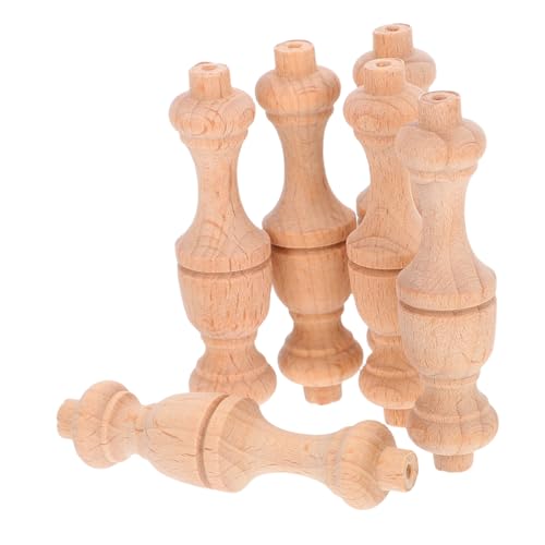 Homoyoyo 6 Stück Mini Romanische Säulen Massivem Holz Unbehandelte Spindeln für Treppengeländer Möbelreparatur und Dekoration mit Einzigartigem Kürbisdesign Homoyoyo 6 Stück Mini Romanische Säulen Massivem Holz Unbehandelte Spindeln für Treppengeländer Möbelreparatur und Dekoration mit Einzigartigem Kürbisdesign von Homoyoyo