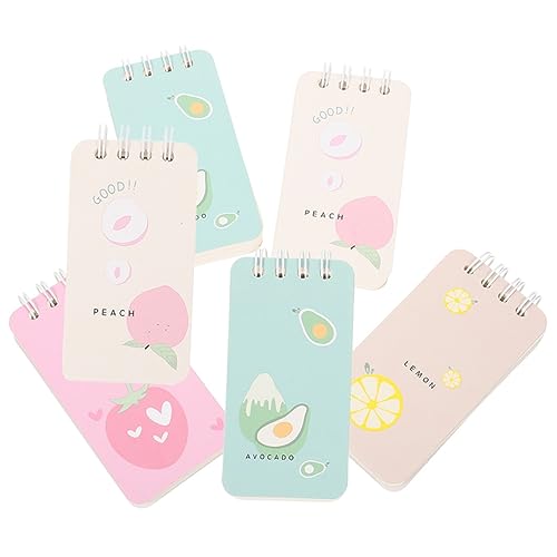 Homoyoyo 6 Stück Mini Spiral Notizblöcke Tragbare und Bunte Memo Pads für Schule Büro und Zuhause Leere Schreiben und Zeichnen Einfach zu für To Do Listen und Tagebuch Homoyoyo 6 Stück Mini Spiral Notizblöcke Tragbare und Bunte Memo Pads für Schule Büro und Zuhause Leere Schreiben und Zeichnen Einfach zu für To Do Listen und Tagebuch von Homoyoyo