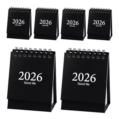 Homoyoyo 6 Stück Mini Tischkalender Kompakter Moderner Schreibtischkalender mit Flip Notizblock Englische Jahresübersicht Platzsparend Langlebiges Papier für Home Office und Planung Homoyoyo 6 Stück Mini Tischkalender Kompakter Moderner Schreibtischkalender mit Flip Notizblock Englische Jahresübersicht Platzsparend Langlebiges Papier für Home Office und Planung von Homoyoyo