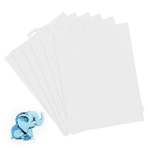 Homoyoyo 6 Stück Netz Kunststoff Leinwandblätter 279 X 208 Cm Stick Bastelbedarf – Acrylgarn Bastel Augennetz Für DIY Strick Und Häkelprojekte Homoyoyo 6 Stück Netz Kunststoff Leinwandblätter 279 X 208 Cm Stick Bastelbedarf – Acrylgarn Bastel Augennetz Für DIY Strick Und Häkelprojekte von Homoyoyo