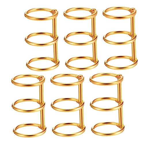 Homoyoyo 6 Stück Ordnerringe büromaterial bürozubehör Binderklammern für Kalender laptopständer Lose Blattringe kleine Ringe schnellhefter loser Blattbindungsring Sprengring Metall Golden Homoyoyo 6 Stück Ordnerringe büromaterial bürozubehör Binderklammern für Kalender laptopständer Lose Blattringe kleine Ringe schnellhefter loser Blattbindungsring Sprengring Metall Golden von Homoyoyo
