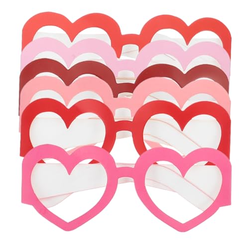 Homoyoyo 6 Stück Partydekoration Valentinstagsdekorationen Sonnenbrille in Herzform Requisiten für den Fotoautomaten zum Valentinstag Bachelorette Party Dekorationen Papier Homoyoyo 6 Stück Partydekoration Valentinstagsdekorationen Sonnenbrille in Herzform Requisiten für den Fotoautomaten zum Valentinstag Bachelorette Party Dekorationen Papier von Homoyoyo