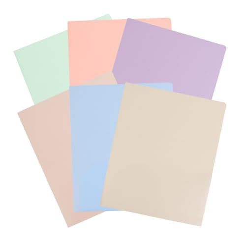 Homoyoyo 6 Stück Pastellfarbene PP Kunststoff Doppel Taschen Ordner Robuste Dokumentenmappe mit Vielseitigen Fächern für Schule Büro Zuhause Praktische Aktenorganisation in Macaron Farben Homoyoyo 6 Stück Pastellfarbene PP Kunststoff Doppel Taschen Ordner Robuste Dokumentenmappe mit Vielseitigen Fächern für Schule Büro Zuhause Praktische Aktenorganisation in Macaron Farben von Homoyoyo