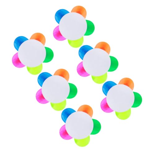 Homoyoyo 6 Stück Teiliges Blütenblatt Textmarker Farbige Fluoreszierende Marker Glattes Schreiben Handgerechte Schul und Büro Highlighter für Notizen und Hervorhebungen von Homoyoyo
