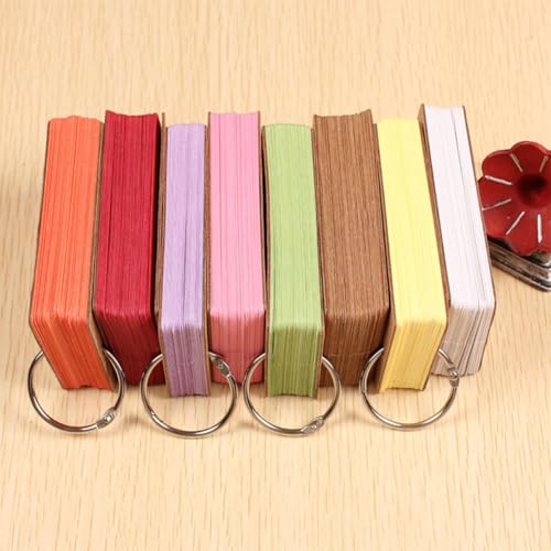 Homoyoyo 6 Stück Teiliges Bunte Kraftpapier karteikarten mit Bindering Liniertes DIY Notizblock Kleine Vokabelkarten für Schule Büro Lernen Leicht zu Beschriften und Nachfüllbar Tragbar Homoyoyo 6 Stück Teiliges Bunte Kraftpapier karteikarten mit Bindering Liniertes DIY Notizblock Kleine Vokabelkarten für Schule Büro Lernen Leicht zu Beschriften und Nachfüllbar Tragbar von Homoyoyo