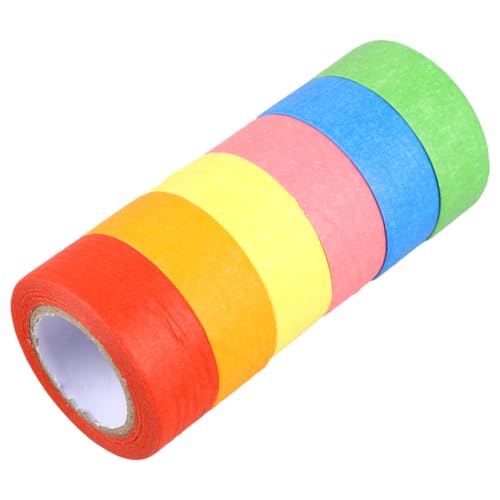 Homoyoyo 6 Stück Teiliges Buntes Masking Tape Farbiges Papier klebeband Leicht Abziehbar Rückstandsfrei Vielseitig für DIY Scrapbooking Verpackung Organisation in Rot Orange Gelb Grün Blau Homoyoyo 6 Stück Teiliges Buntes Masking Tape Farbiges Papier klebeband Leicht Abziehbar Rückstandsfrei Vielseitig für DIY Scrapbooking Verpackung Organisation in Rot Orange Gelb Grün Blau von Homoyoyo