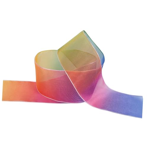 Homoyoyo 6 Stück Teiliges Chiffonband mit Regenbogen gradient Breit Bedrucktes DIY band für Haaraccessoires Festdekoration und Handgemachte Kleidung Glattes Farbintensives Material Homoyoyo 6 Stück Teiliges Chiffonband mit Regenbogen gradient Breit Bedrucktes DIY band für Haaraccessoires Festdekoration und Handgemachte Kleidung Glattes Farbintensives Material von Homoyoyo