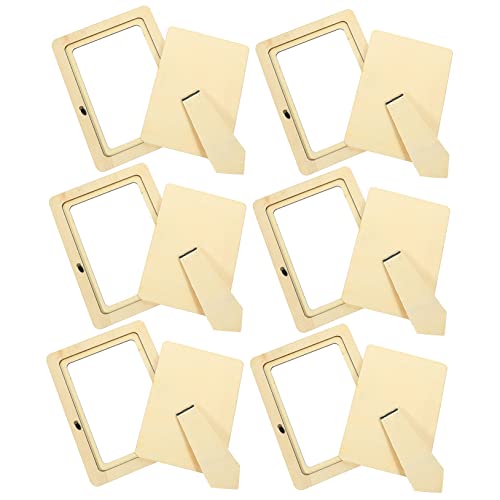 Homoyoyo 6 Stück Teiliges DIY Holz Bilderrahmen Set zum Basteln Unbemalt Blanko Fotorahmen Holz für Kreative Handwerksprojekte für Kindergarten und Familiengestaltung Homoyoyo 6 Stück Teiliges DIY Holz Bilderrahmen Set zum Basteln Unbemalt Blanko Fotorahmen Holz für Kreative Handwerksprojekte für Kindergarten und Familiengestaltung von Homoyoyo