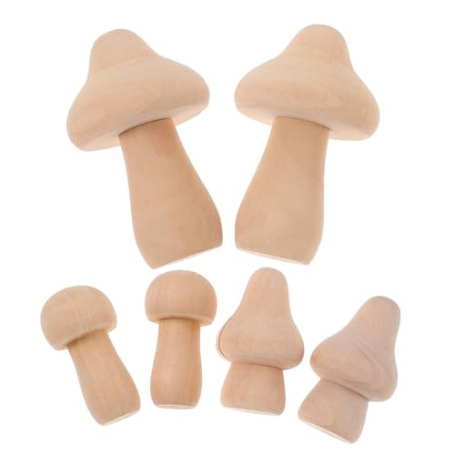 Homoyoyo 6 Stück Teiliges DIY Holzpilz Natürliche Unbehandelte Mini Holzfiguren zum Bemalen Glatte Oberfläche Sicher Kreative Basteldekoration für Zuhause und Geschenke Homoyoyo 6 Stück Teiliges DIY Holzpilz Natürliche Unbehandelte Mini Holzfiguren zum Bemalen Glatte Oberfläche Sicher Kreative Basteldekoration für Zuhause und Geschenke von Homoyoyo