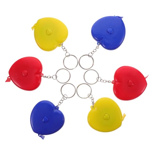 Homoyoyo 6 Stück Teiliges Herzform Maßband Flexibles Einziehbares Körpermessband mit Klaren Markierungen Tragbar und Praktisch für Nähen Kleidung und Körpermaße Leicht Transportierbar Homoyoyo 6 Stück Teiliges Herzform Maßband Flexibles Einziehbares Körpermessband mit Klaren Markierungen Tragbar und Praktisch für Nähen Kleidung und Körpermaße Leicht Transportierbar von Homoyoyo