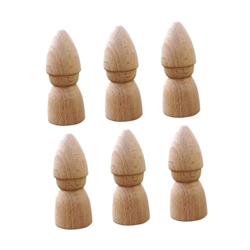Homoyoyo 6 Stück Teiliges Holzpuppen Peg Figuren zum Bemalen DIY Holzpuppen für Naturbelassene Geruchsfreie Holzfiguren zur Kreativen Gestaltung für und Dekoration Homoyoyo 6 Stück Teiliges Holzpuppen Peg Figuren zum Bemalen DIY Holzpuppen für Naturbelassene Geruchsfreie Holzfiguren zur Kreativen Gestaltung für und Dekoration von Homoyoyo