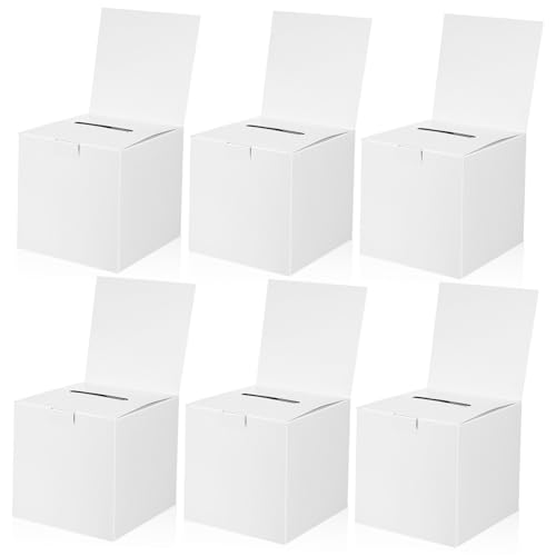 Homoyoyo 6 Stück Teiliges Karton Wahlbox Faltbare Spendenboxen mit Schlitz für Büro Party Meetings und Veranstaltungen Stabile Leichte Raffle Losboxen aus Robustem Karton Homoyoyo 6 Stück Teiliges Karton Wahlbox Faltbare Spendenboxen mit Schlitz für Büro Party Meetings und Veranstaltungen Stabile Leichte Raffle Losboxen aus Robustem Karton von Homoyoyo