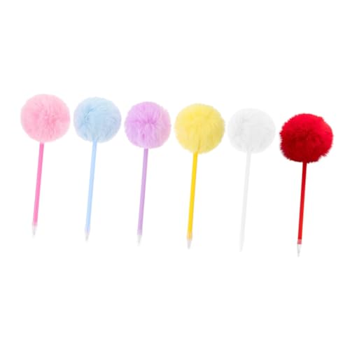 Homoyoyo 6 Stück Teiliges Kugelschreiber mit Flauschigem Plüschball Dekorative Kugelspitzige Schreibstifte für Schüler und Lehrer Glatte Leicht und Vielseitig für Schule Büro und Zuhause Homoyoyo 6 Stück Teiliges Kugelschreiber mit Flauschigem Plüschball Dekorative Kugelspitzige Schreibstifte für Schüler und Lehrer Glatte Leicht und Vielseitig für Schule Büro und Zuhause von Homoyoyo
