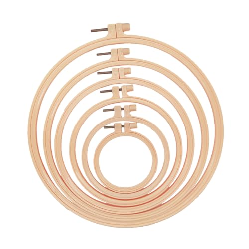 Homoyoyo 6 Stück Teiliges Kunststoff Stickrahmen Runde Kreuzstichringe in Stabile Stickerei Hoops für DIY Kunsthandwerk Quilten Wand und Hochzeitsdeko für Anfänger Homoyoyo 6 Stück Teiliges Kunststoff Stickrahmen Runde Kreuzstichringe in Stabile Stickerei Hoops für DIY Kunsthandwerk Quilten Wand und Hochzeitsdeko für Anfänger von Homoyoyo