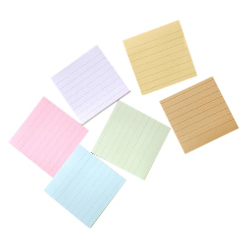 Homoyoyo 6 Stück Teiliges Linierte Selbstklebende Memo Pads in Farben Ablösbare Notizzettel mit Glattem Beidseitig Beschreibbarem Papier Praktische Klebezettel für Büro Schule und Zuhause Homoyoyo 6 Stück Teiliges Linierte Selbstklebende Memo Pads in Farben Ablösbare Notizzettel mit Glattem Beidseitig Beschreibbarem Papier Praktische Klebezettel für Büro Schule und Zuhause von Homoyoyo