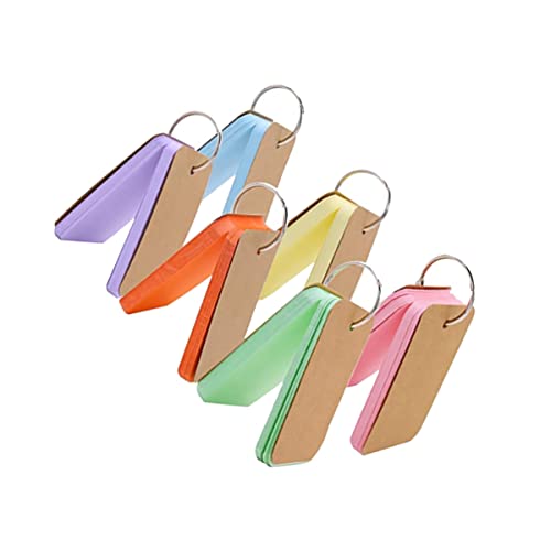 Homoyoyo 6 Stück Teiliges Notizblock mit Ringbindung Praktische Leere Notizkarten für Büro und Alltag Einfaches Design Verschiedenen Farben für Notizen und Kleine Erinnerungen von Homoyoyo