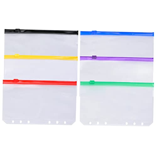 Homoyoyo 6 Stück Teiliges PVC Reißverschluss Taschen Farbige Transparente Dokumententaschen mit Zipper Wiederverwendbare Organizer Beutel für Locher Ordner und Dateiablage Homoyoyo 6 Stück Teiliges PVC Reißverschluss Taschen Farbige Transparente Dokumententaschen mit Zipper Wiederverwendbare Organizer Beutel für Locher Ordner und Dateiablage von Homoyoyo