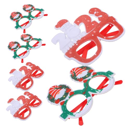 Homoyoyo 6 Stück Teiliges Partybrillen Weihnachtsbrillen Bunte Lustige Fotorequisiten für Weihnachtsdeko und Festliche Feiern für Weihnachtsfotos Homoyoyo 6 Stück Teiliges Partybrillen Weihnachtsbrillen Bunte Lustige Fotorequisiten für Weihnachtsdeko und Festliche Feiern für Weihnachtsfotos von Homoyoyo