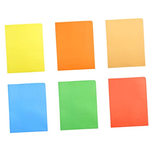 Homoyoyo 6 Stück Teiliges Präsentationsmappen Bunte Papier Dokumentenmappe mit Multifunktionaler Office Projekt Ordner für Wichtige Unterlagen Ablage und Organisation im Büro und Studium von Homoyoyo