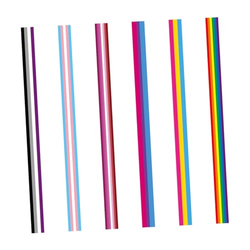 Homoyoyo 6 Stück Teiliges Regenbogenband Vielseitiges DIY Geschenkband und Kopfschmuckband aus Polyester für Pride Partys Bastelprojekte Haar und Kleidungsdekorationen Homoyoyo 6 Stück Teiliges Regenbogenband Vielseitiges DIY Geschenkband und Kopfschmuckband aus Polyester für Pride Partys Bastelprojekte Haar und Kleidungsdekorationen von Homoyoyo