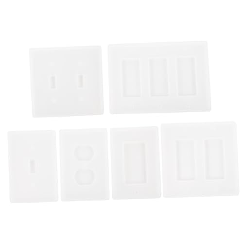 Homoyoyo 6 Stück Teiliges Silikon Gießform für DIY Epoxidharz Form für Kreative Handwerksprojekte für Gestaltung von Steckdosenabdeckungen und Dekorationselementen von Homoyoyo
