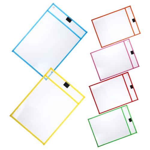 Homoyoyo 6 Stück Teiliges Transparente Dokumentenhüllen zum Schutz von Losen Blättern Glatte Leicht zu Reinigende Oberfläche Säurefrei für Büro Schule und Zuhause Zufällige Zufällige Farbe Homoyoyo 6 Stück Teiliges Transparente Dokumentenhüllen zum Schutz von Losen Blättern Glatte Leicht zu Reinigende Oberfläche Säurefrei für Büro Schule und Zuhause Zufällige Zufällige Farbe von Homoyoyo