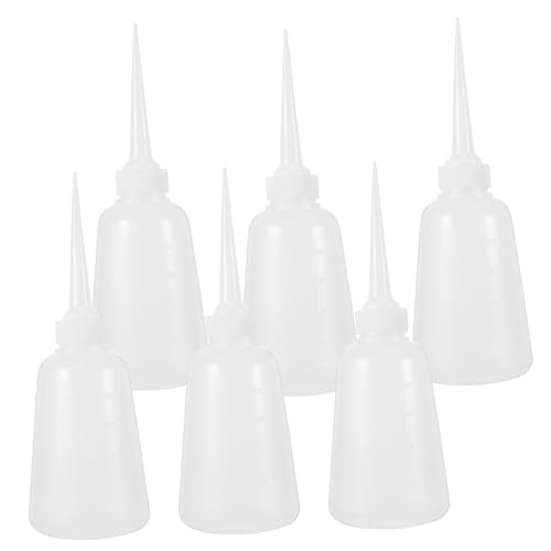 Homoyoyo 6 Stück Teiliges Transparente Kunststoff Quetschflaschen mit Feiner Spitze Präzise Dosierflaschen für Industrie DIY Haaröl und Klebstoff Robust Vielseitig Wiederverwendbar Homoyoyo 6 Stück Teiliges Transparente Kunststoff Quetschflaschen mit Feiner Spitze Präzise Dosierflaschen für Industrie DIY Haaröl und Klebstoff Robust Vielseitig Wiederverwendbar von Homoyoyo