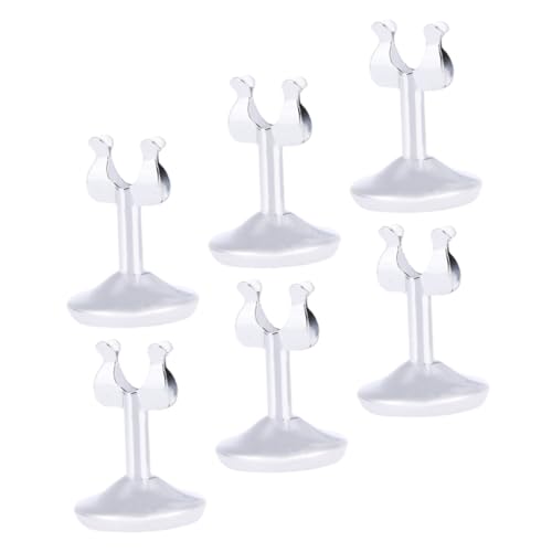 Homoyoyo 6 Stück Teiliges U Förmige Edelstahl Kartenhalter Multifunktionaler Tischkartenständer für Restaurant Hochzeit Büro Dekoration von Homoyoyo