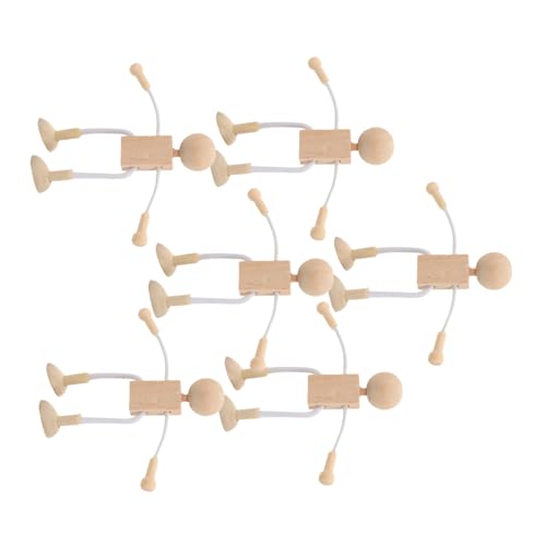 Homoyoyo 6 Stück Teiliges Unvollendeter Holzfiguren Puppen aus Natürlichem Holz Kleine DIY Cartoon Holzpuppen für Kreative Kinderbastelei Bemalbare Holzfiguren für Individuellen Spielspaß Homoyoyo 6 Stück Teiliges Unvollendeter Holzfiguren Puppen aus Natürlichem Holz Kleine DIY Cartoon Holzpuppen für Kreative Kinderbastelei Bemalbare Holzfiguren für Individuellen Spielspaß von Homoyoyo