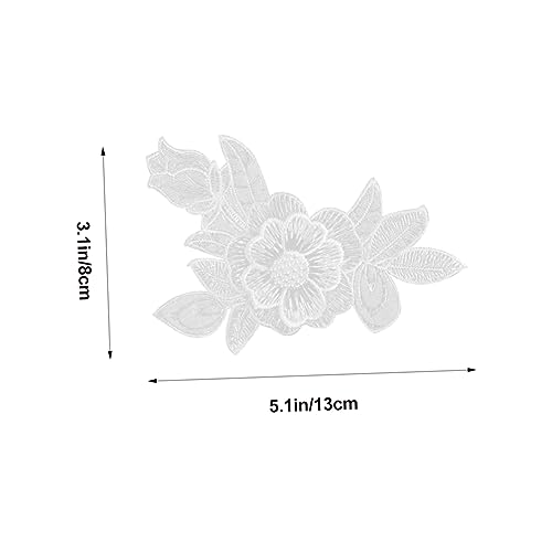 Homoyoyo 6 Stück Teiliges Weiße Spitzen Stickerei Aufnäher Blumenmotive DIY Nähapplikationen für Kleidung Taschen Hüte Vielseitig für Mode Handwerk und Kostüme Homoyoyo 6 Stück Teiliges Weiße Spitzen Stickerei Aufnäher Blumenmotive DIY Nähapplikationen für Kleidung Taschen Hüte Vielseitig für Mode Handwerk und Kostüme von Homoyoyo