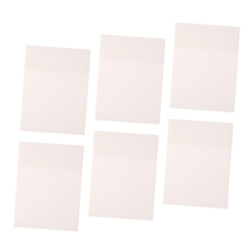 Homoyoyo 6 Stück Transparente Wasserfeste Haftnotizen pro Block Selbstklebende Abreißbare Memo Pads für Büro Schule und Zuhause Klare Notizzettel für Planung und Organisation von Homoyoyo