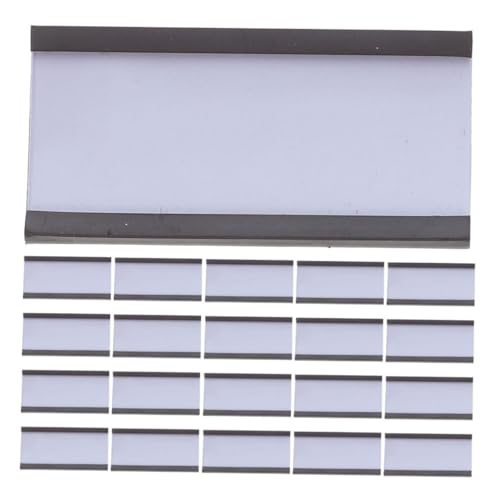 Homoyoyo 60 Satz Magnetische Etikettenhalter mit Austauschbaren Schutzfolien für Metallregale Whiteboards und Briefkästen Langlebig für Effizientes Management von Homoyoyo
