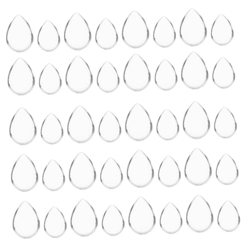 Homoyoyo 60 Stück Glas Cabochons Tropfenform Transparent Flach Rückseite für Schmuckherstellung DIY Perlenweben Ringe Basteln Schmuckzubehör Zubehör Homoyoyo 60 Stück Glas Cabochons Tropfenform Transparent Flach Rückseite für Schmuckherstellung DIY Perlenweben Ringe Basteln Schmuckzubehör Zubehör von Homoyoyo