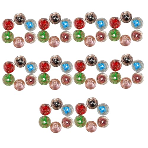 Homoyoyo 60 Stück Glasperlen Luminous Glas Schmuckperlen für DIY Armband Halskette Basteln mit Bunten Farben Lila Schwarz Blau Rot Grün Homoyoyo 60 Stück Glasperlen Luminous Glas Schmuckperlen für DIY Armband Halskette Basteln mit Bunten Farben Lila Schwarz Blau Rot Grün von Homoyoyo