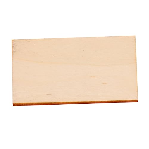 Homoyoyo 60 Stück Holzspäne Handwerksbedarf Krippenhandwerk Bastelzubehör selber machen Square -Untersetzer Kunsthandwerk holz handwerk Fliesen für das Handwerk Ornament-Rohlinge Hölzern von Homoyoyo