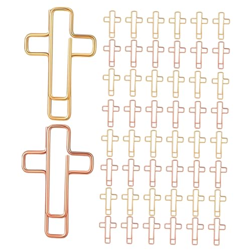 Homoyoyo 60 Stück Kreuzförmige Metall-büroklammern als Lesezeichen für Bibelstudium und Tagebuch Niedliche Scrapbooking-clips in Gold und Roségold Praktische Organisation für Schule Büro Homoyoyo 60 Stück Kreuzförmige Metall-büroklammern als Lesezeichen für Bibelstudium und Tagebuch Niedliche Scrapbooking-clips in Gold und Roségold Praktische Organisation für Schule Büro von Homoyoyo