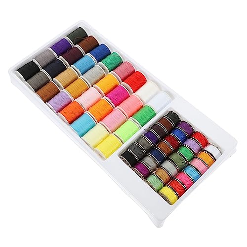 Homoyoyo 60 Stück Nähgarn Spule Stickfaden Alle Maschine Baumwollfaden Stickgarne Faden Zum Nähen Handliches Nähen Quilten Stich Stickgarn Baumwollnähfäden Stoff Stickerei Nylon von Homoyoyo